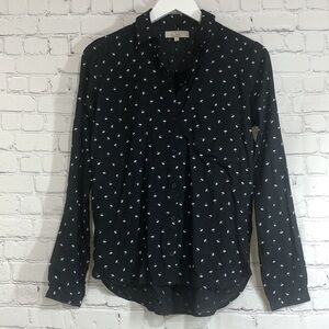 Clock house button down